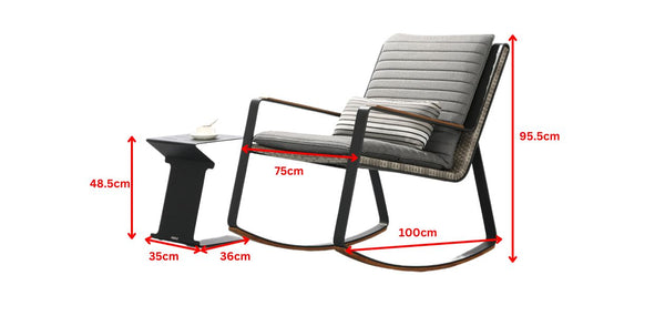 Clark Relaxing Chair With Ice Bucket Side Table