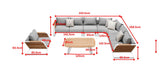 Wing 7+1 Seat Corner Sofa Set