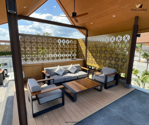 Transformez votre patio en un refuge de designer.