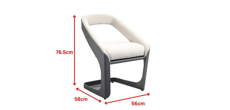 Обеденный стул Onda, серый каркас 