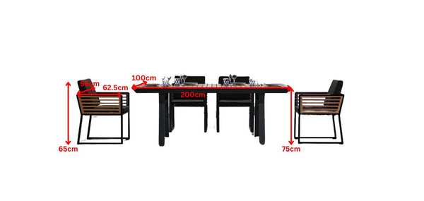 New York 6 Seat Dining Set