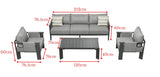Ligo 5 Seat Conversation Set with Side Table