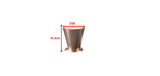Icoo Side Table/Ice Bucket Teak Top White