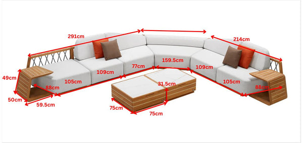 Armonia Large Corner Sofa Lounge White