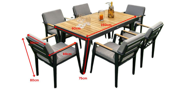 Emoti 6 Seat Dining Set