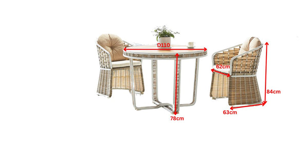 Shenzhou X 4 Seat Dining Set