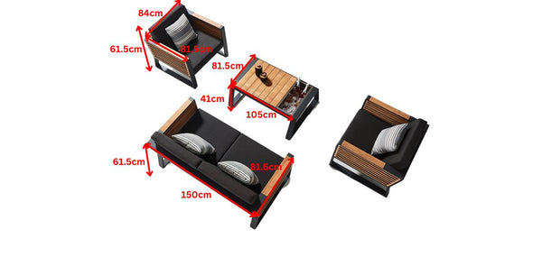 New York 4 Seat Conversation Sofa Set