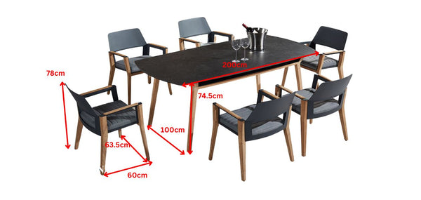 Sheldon Dining Set Black