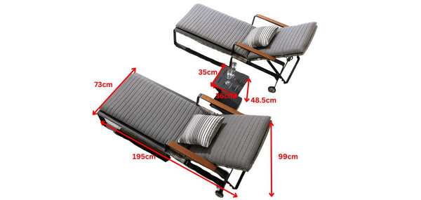 Clark Sun Loungers Set