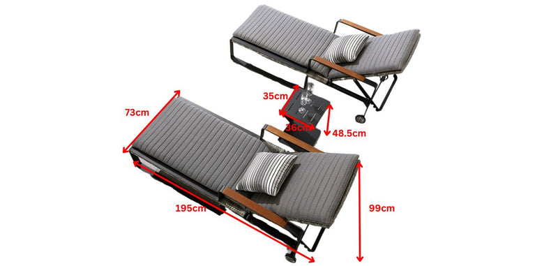 Clark Sun Loungers Set