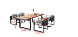 Cambusa 6 Seat Dining Set Black
