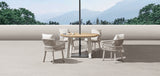 Aio 4 Seat Dining Set White