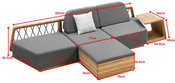 Armonia Sofa Lounge Grey