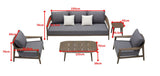 Leo 5 Seat Conversation Sofa Set w/ Side Table