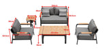 Visconti 4 Seat Conversation Sofa Set