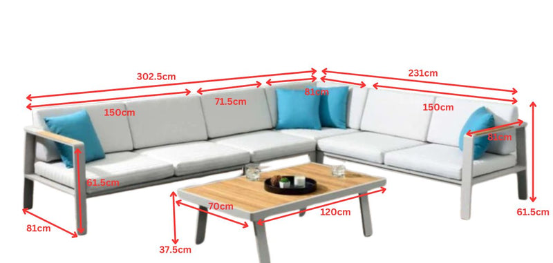 Nofi L-Shape Sofa Set