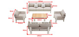 Borromeo 7 Seat Conversation Set