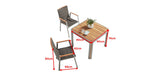 Geneva 4 Seat Dining Set Grey