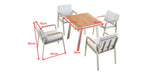 Nofi 4 Seat Dining Set