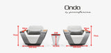 Onda Leisure Sofa Set White