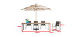 Geneva 10 Seat Dining Set Grey