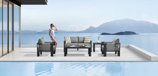 Ligo 4 Seat Conversation Set with Side Table