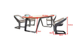 Onda Dining Set 6 Chairs Grey
