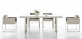 Airport 6 Seat Dining Set Grey