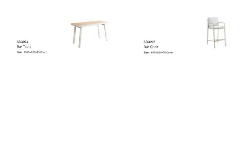 Nofi 6 Seat Bar Set