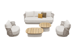 Aio 5 Seat Conversation Set White