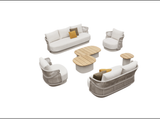 Aio 7 Seat Conversation Set White