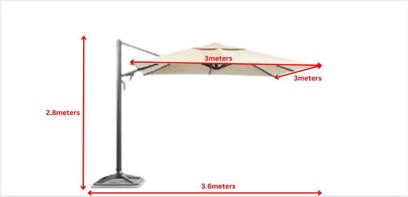 Lift Umbrella 3M*3M ( Polyester )