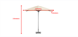Sicilia Umbrella 2,50*2,50m (Acrylic Fabric)