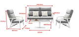 Emoti 2.0 4-Seat Conversation Set (Adjustable Table)