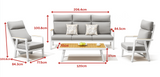 Emoti 2.0 5-Seat Conversation Set (Adjustable Backrest)