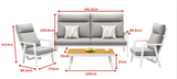 Emoti 2.0 4-Seat Conversation Set (Adjustable Backrest)