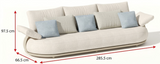 Calla 9 Seat Conversation Sofa Set Grey