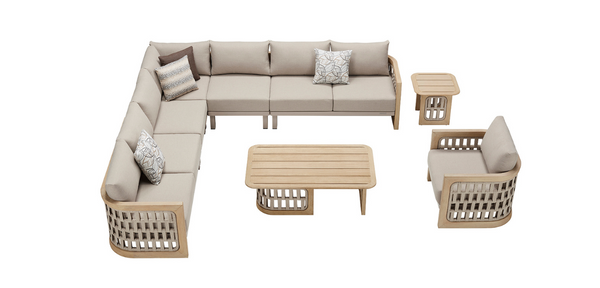 Riva 7+1 Corner Sofa Set