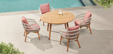 Vasca 4 Seat Dining Set ( Without Umbrella Hole )