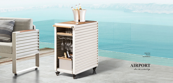 Airport Drink Trolley Grey