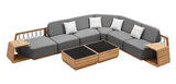 Armonia Large L-Shape Sofa Set Grey