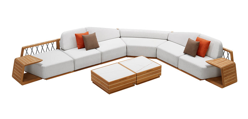 Armonia Large Corner Sofa Lounge White