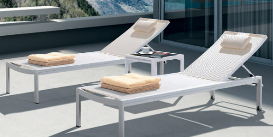 Cocktail Sun Lounger White