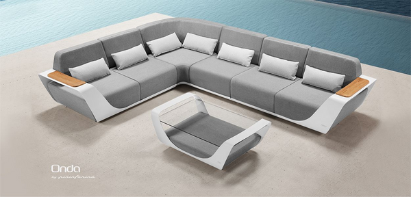 Onda L-Shape Sofa Set High Back (HA) Grey