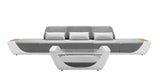 Onda Long Sofa & Coffee Table Grey