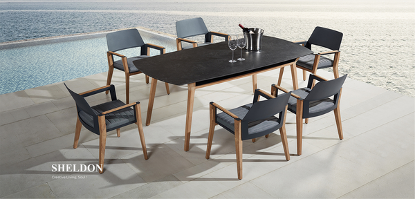 Sheldon Dining Set Black