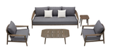 Leo 5 Seat Conversation Sofa Set w/ Side Table