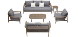 Leo 7 Seat Conversation Sofa Set w/ Side Table