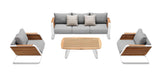 Wing 5 Seat Conversation Sofa Set