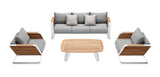 Wing 5 Seat Conversation Sofa Set (Table with Yacht Glue)